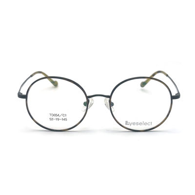 Bom preço TD054 Quadro redondo de titânio com almofadas de nariz ajustáveis Tamanho 52-19-145 on-line