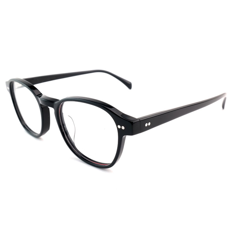 FP2616 Trendy Acetato Quadro Óptico Unisexo Full Rim Redondo Cor Personalizada