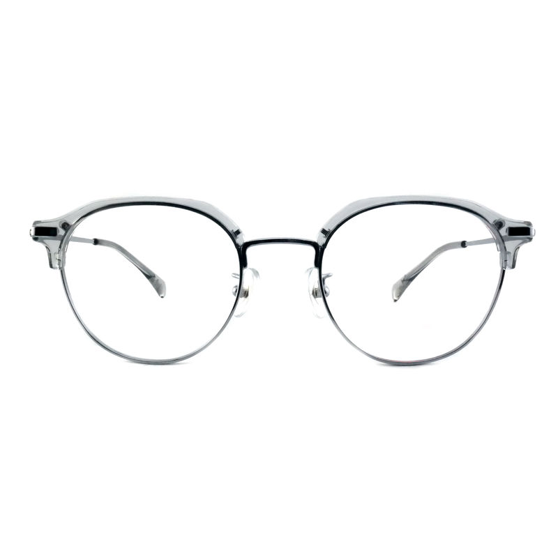FP2713 Óculos de metal de acetato redondo de época Unisexo Óculos de sol leve