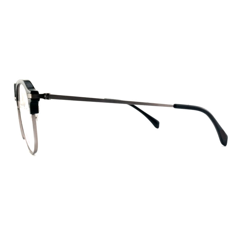 FP2713 Óculos de metal de acetato redondo de época Unisexo Óculos de sol leve