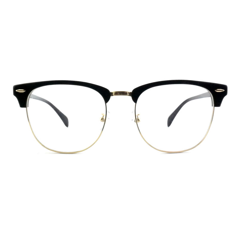 FP2648 Óculos clássicos de metal de acetato Vintage quadrados Unisex Frame Óculos