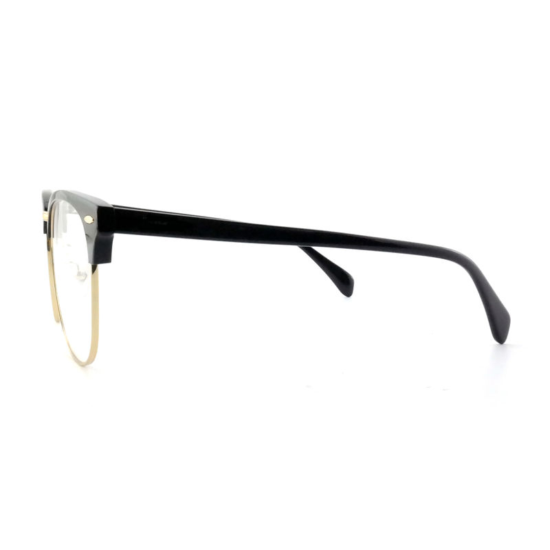 FP2648 Óculos clássicos de metal de acetato Vintage quadrados Unisex Frame Óculos