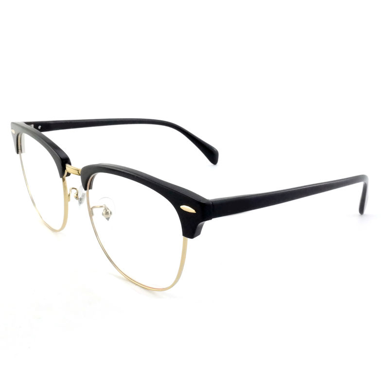 FP2648 Óculos clássicos de metal de acetato Vintage quadrados Unisex Frame Óculos
