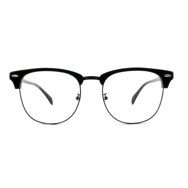 FP2648 Óculos clássicos de metal de acetato Vintage quadrados Unisex Frame Óculos