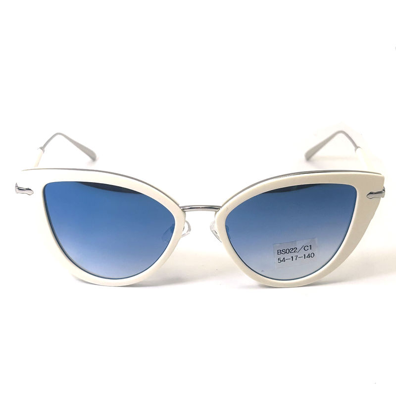 Óculos de sol de aceto de metal de alta qualidade Óculos de sol de moda Óculos de sol de borboleta O modelo BS022,OEM & ODM Fábrica de óculos FE
