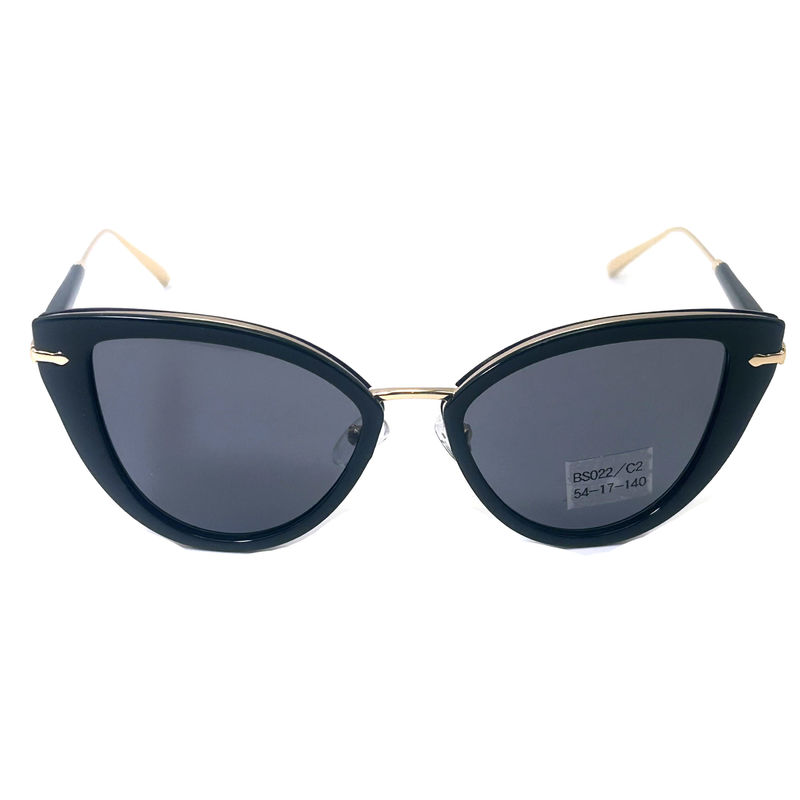 Óculos de sol de aceto de metal de alta qualidade Óculos de sol de moda Óculos de sol de borboleta O modelo BS022,OEM & ODM Fábrica de óculos FE