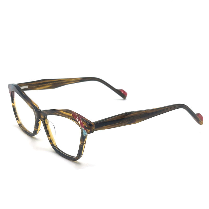 AD185 Estrutura óptica de acetato elegante para conforto diário Óculos ópticos Óculos