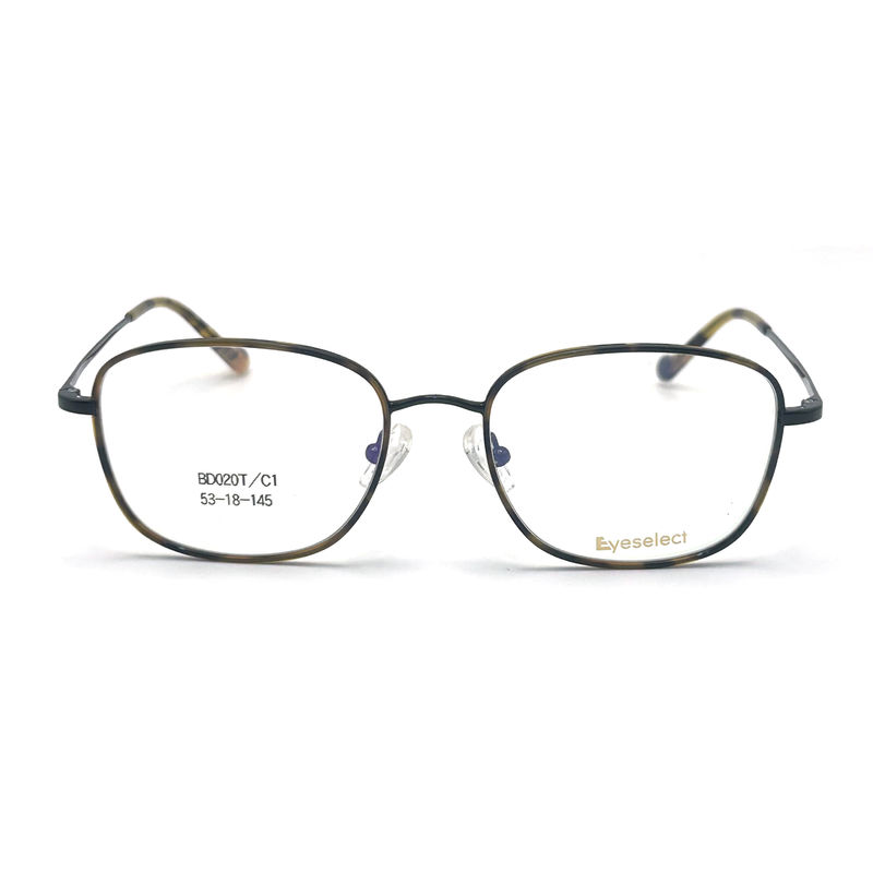 BD020T Estruturas de metal de acetato quadrado de estilo vintage para um visual sofisticado