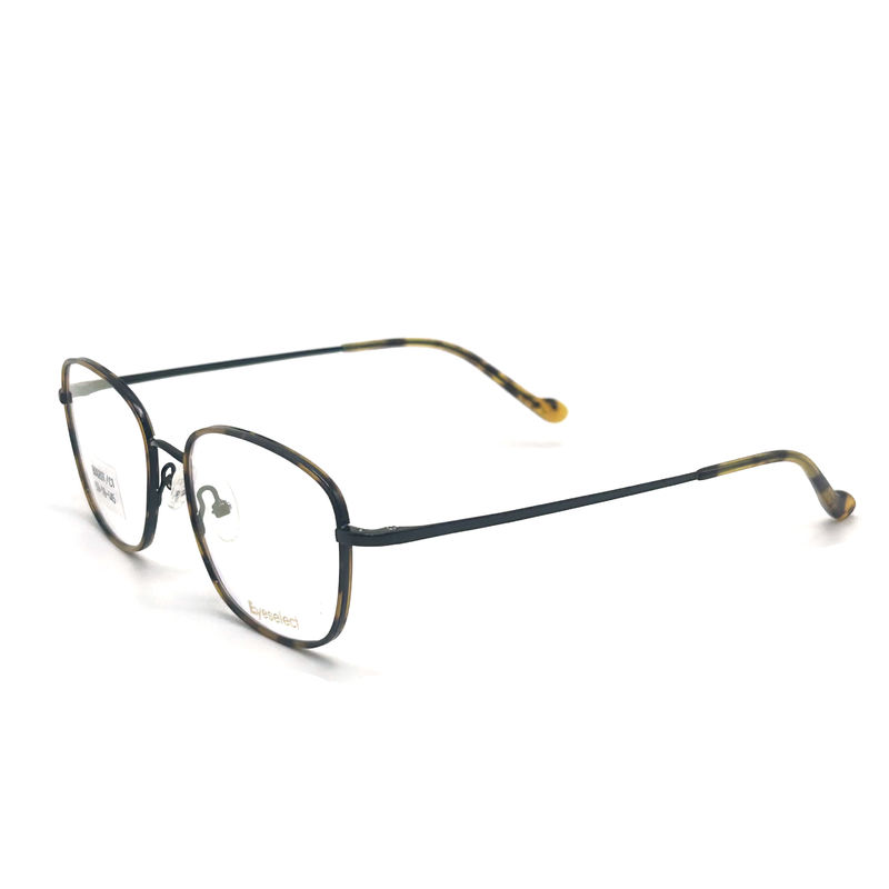 BD020T Estruturas de metal de acetato quadrado de estilo vintage para um visual sofisticado