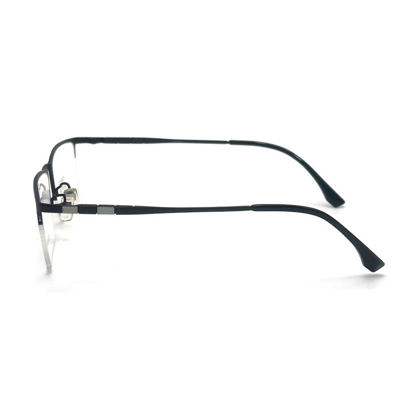 TD038 Quadro de Titânio semiacercas para Homens - Equilíbrio Perfeito de Estilo e Função