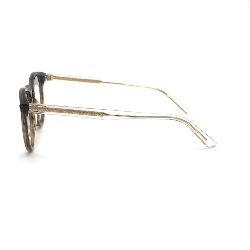 AD015 Quadro óptico de acetato redondo com características personalizadas para olhar para a moda