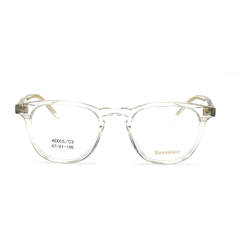 AD015 Quadro óptico de acetato redondo com características personalizadas para olhar para a moda