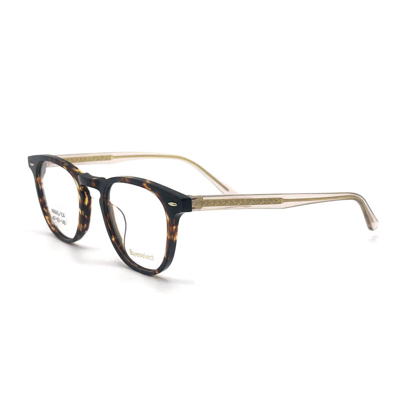 AD015 Quadro óptico de acetato redondo com características personalizadas para olhar para a moda