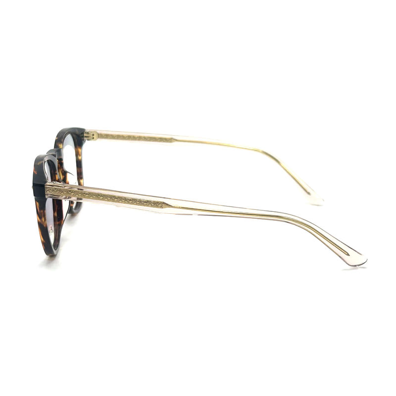 AD015 Quadro óptico de acetato redondo com características personalizadas para olhar para a moda