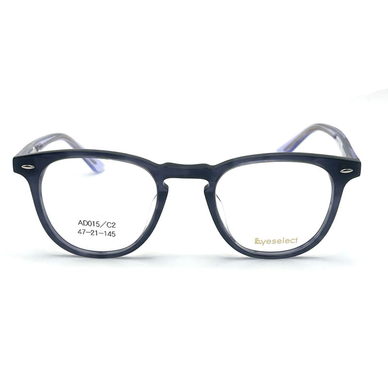 AD015 Quadro óptico de acetato redondo com características personalizadas para olhar para a moda