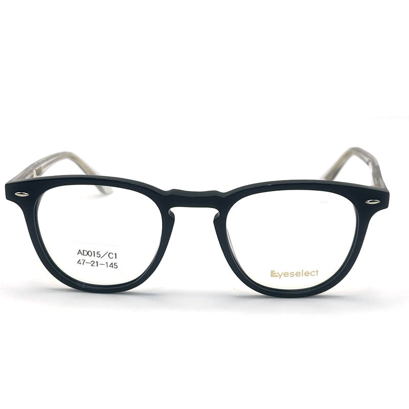 AD015 Quadro óptico de acetato redondo com características personalizadas para olhar para a moda
