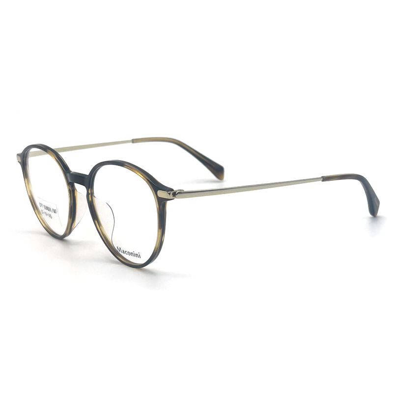 OPT SUN001 Acetato Quadro óptico com templos de alta elasticidade moda estilo redondo aparência elegante