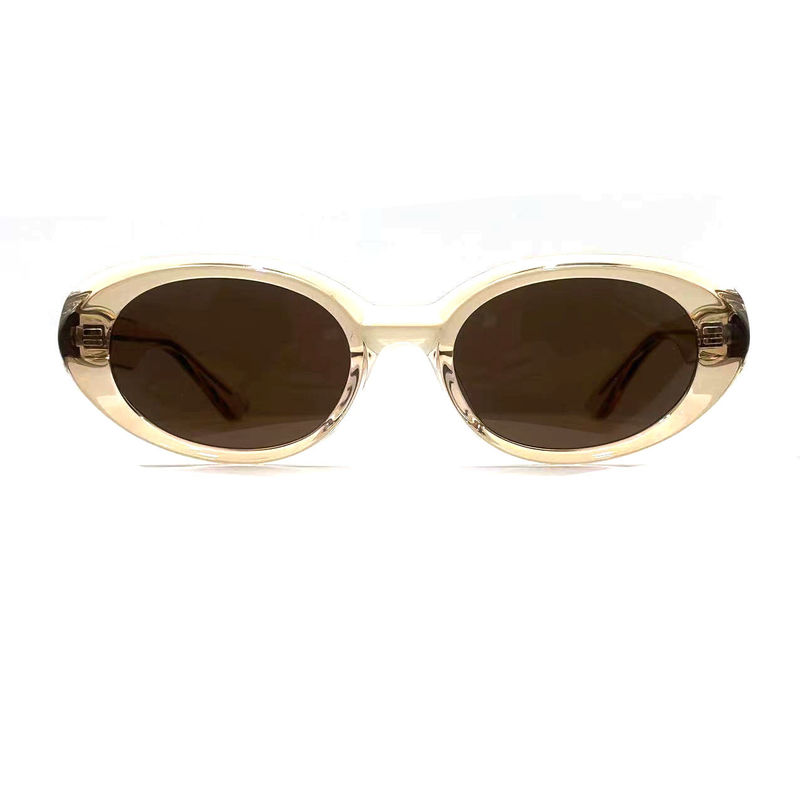 Óculos de sol de estrutura de acetato Moda Forma de olho oval e modelo de estilo de estrutura clássica AS075, Óculos de sol Fabrica OEM/ODM