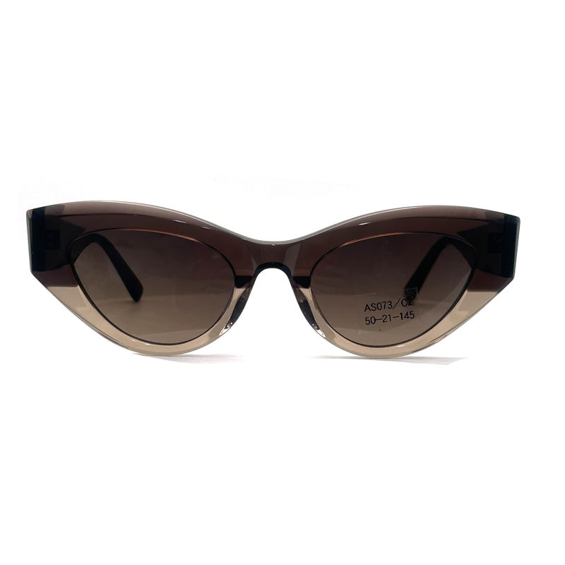 AS073 Óculos de sol de quadro de acetato para mulheres com material de lente CR 39 e estilo elegante