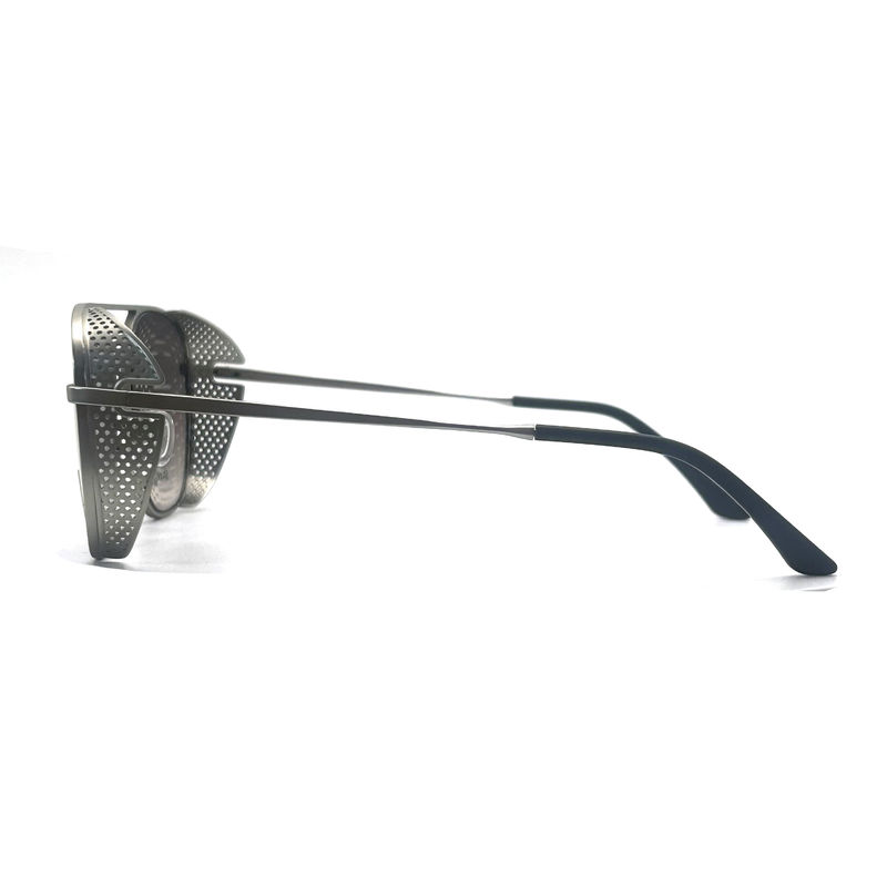 MS083 Estruturas ópticas metálicas para homens com um comprimento de templo de 145 mm, fabricadas em aço inoxidável