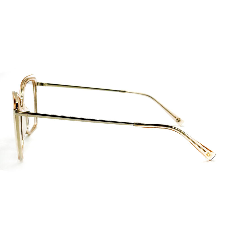 BD137M Vintage Square Mulheres Óculos de Acetato de Metal cor personalizada