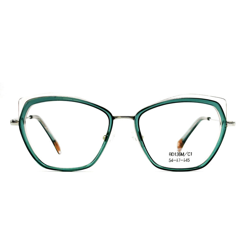 BD136M Óculos Vintage Quadrados Personalizados Estruturas de Metal de Acetato Para Mulheres