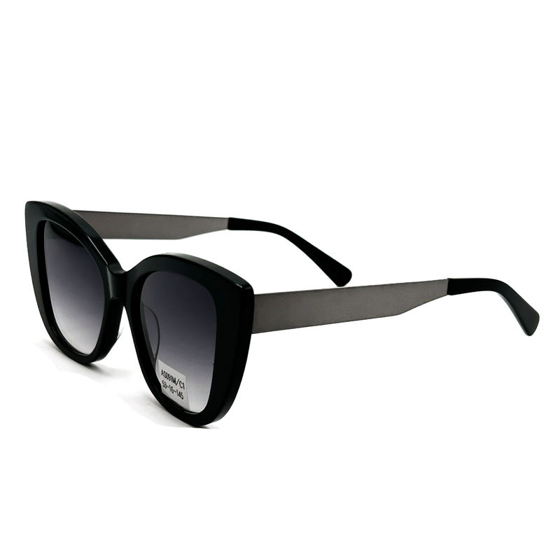 AS091M Óculos de sol clássicos femininos de quadro de acetato com lente CR 39 100% de proteção UV 145mm comprimento do templo