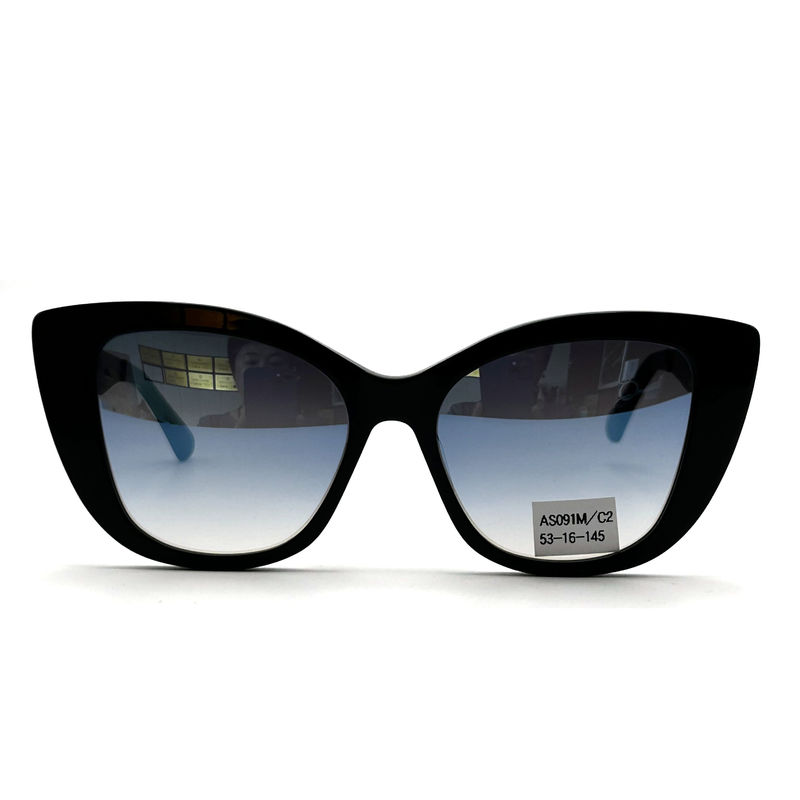 AS091M Óculos de sol clássicos femininos de quadro de acetato com lente CR 39 100% de proteção UV 145mm comprimento do templo