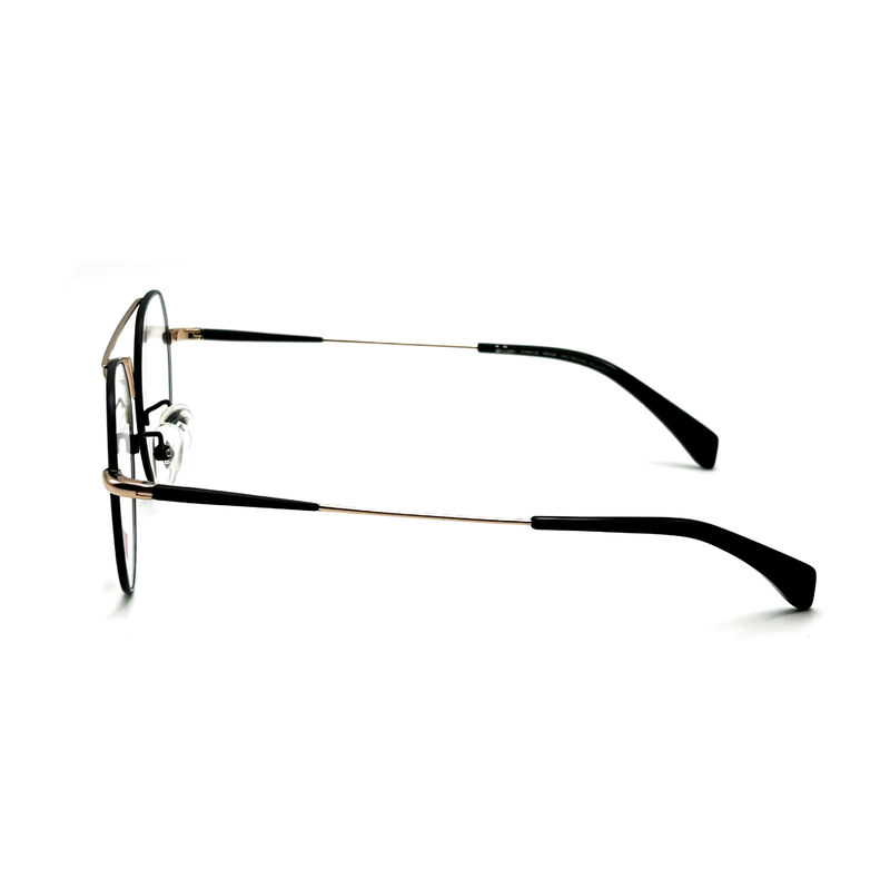 FM3221 Quadros ópticos redondos unisex de aço inoxidável com tamanho de quadro 50-20-142