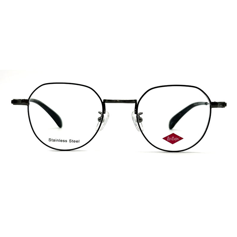 FM3222 Quadrado Unisex de aço inoxidável Quadro óptico de metal Tamanho 46-21-142