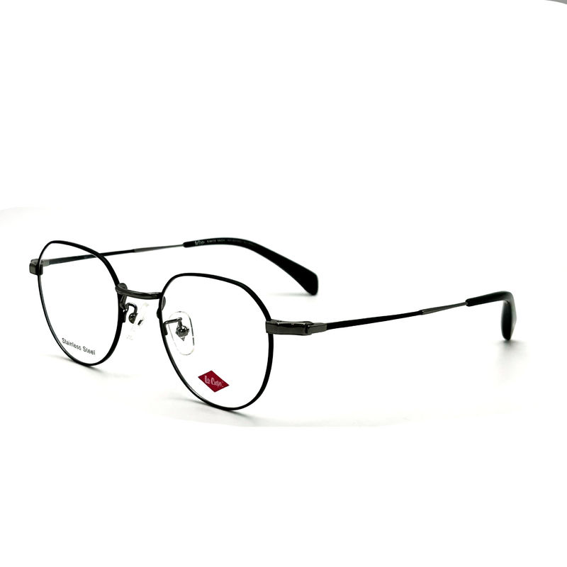 FM3222 Quadrado Unisex de aço inoxidável Quadro óptico de metal Tamanho 46-21-142