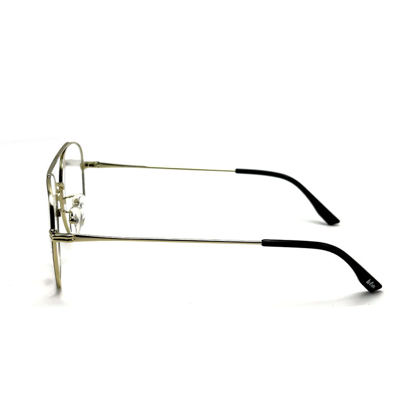 FM7112 Quadrado Unisex Quadro Óptico de Metal de Aço Inoxidável Tamanho 53-20-145