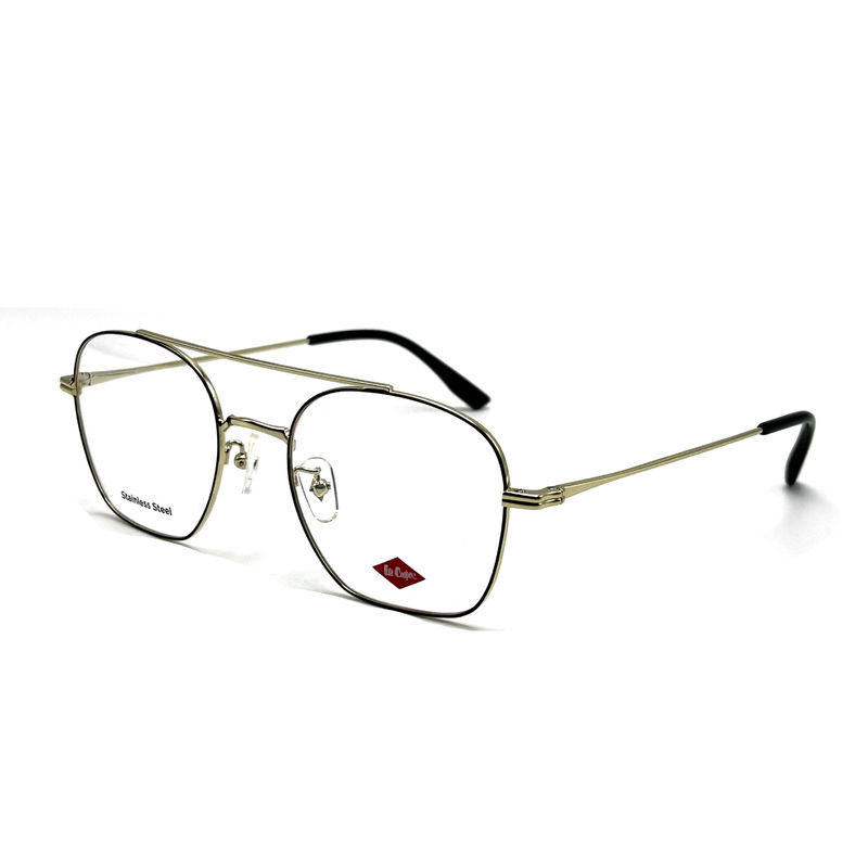 FM7112 Quadrado Unisex Quadro Óptico de Metal de Aço Inoxidável Tamanho 53-20-145