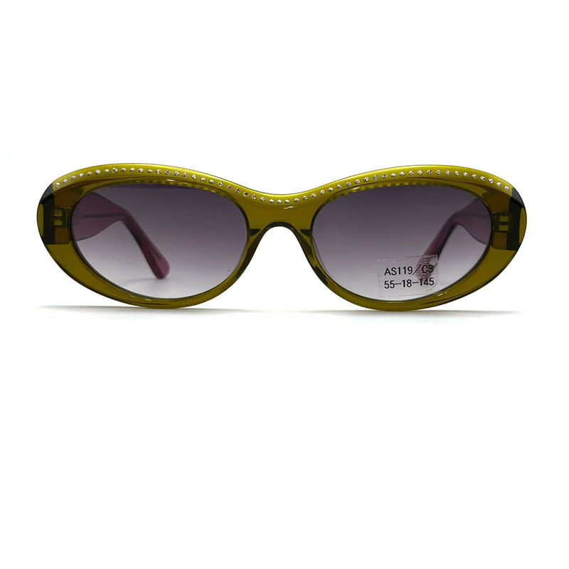 Óculos de sol de borboleta clássico para mulheres com Strass-AS119,Fábrica ODM / OEM