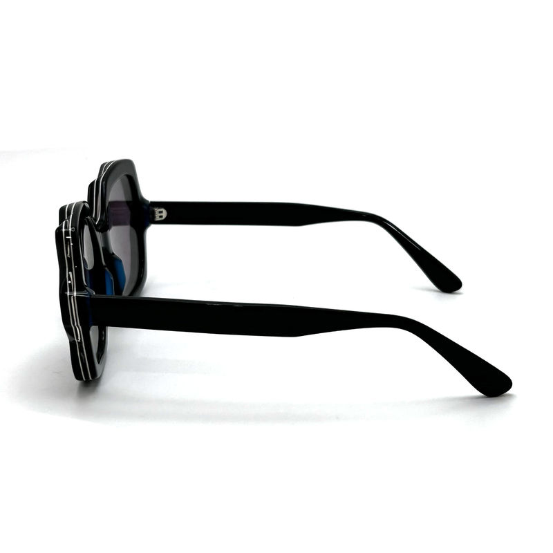Óculos de sol de quadro de acetato com estilo moderno ◄ modelo AS122 - CR 39 100% Proteção UV, fábrica ODM/OEM