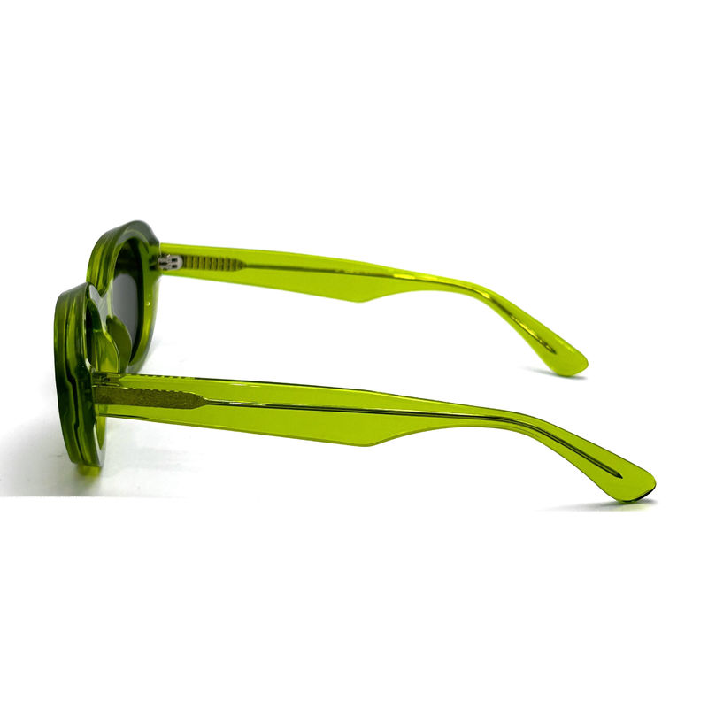 Óculos de sol de estrutura de acetato Moda Forma de olho oval e modelo de estilo de estrutura clássica AS075, Óculos de sol Fabrica OEM/ODM