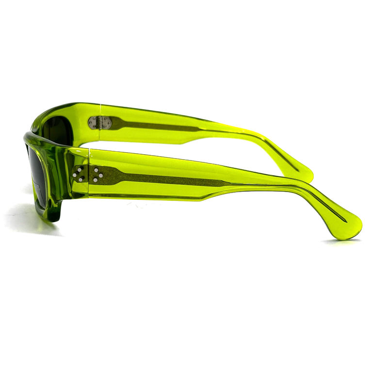 Óculos de sol unisex de estrutura de acetato clássico com proteção UV e CR 39 Modelo de lente AS124, Óculos de sol personalizados Fábrica C